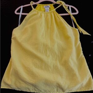 Yellow Sleeveless Top